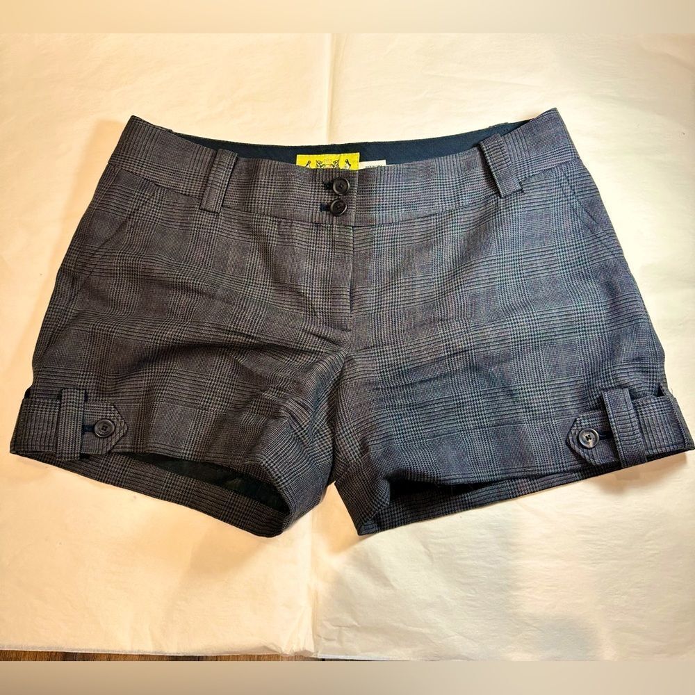 Women’s Juicy Couture Vintage Y2K Houndstooth Hottie Hot Shorty Shorts size 4